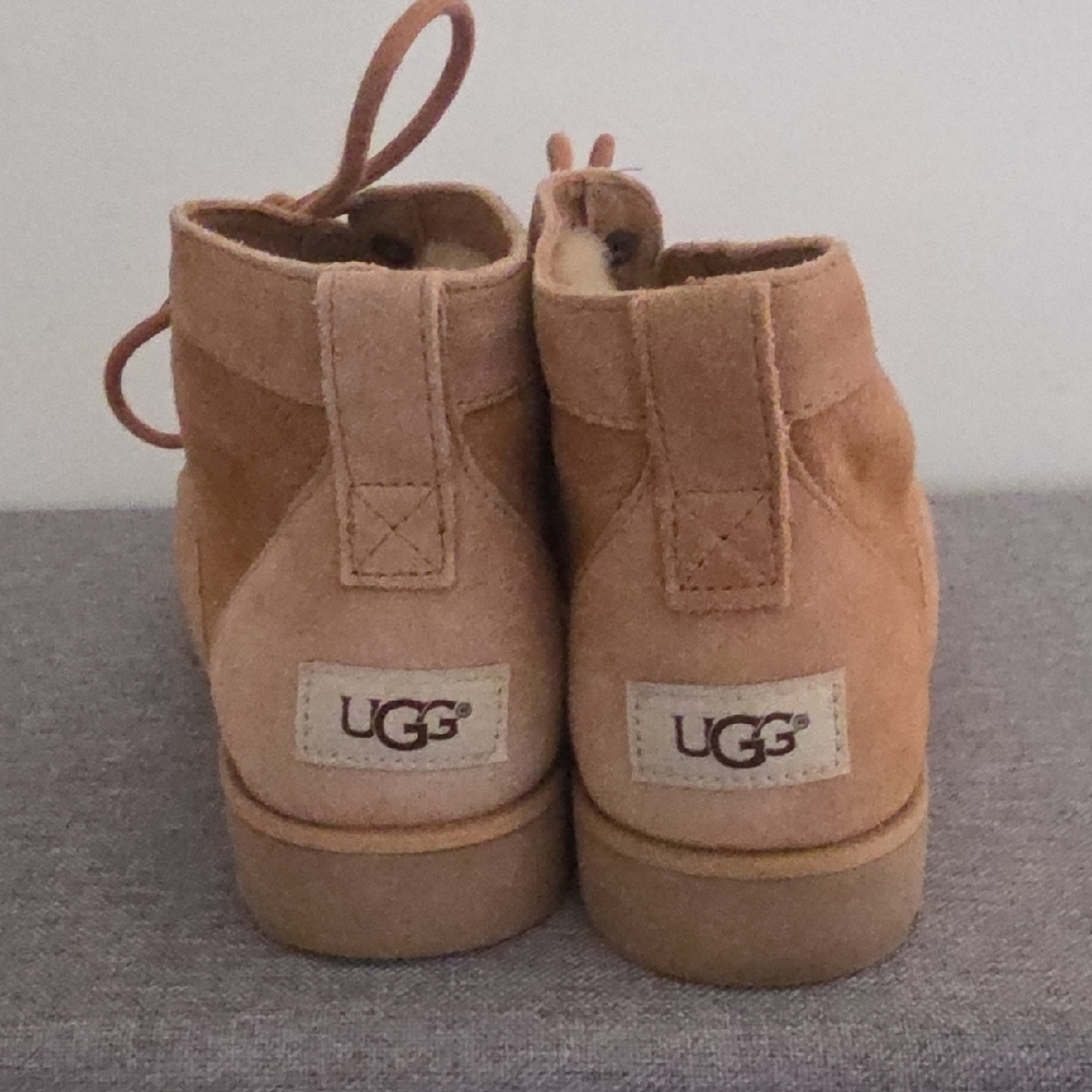 Uggs Tan Lace-Up Ankle Boots